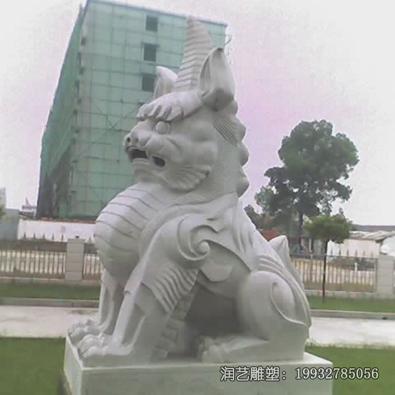 广场石雕独角兽雕塑 广场石雕独角兽雕塑