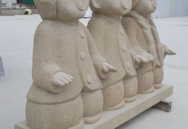 小区石雕儿童雕塑