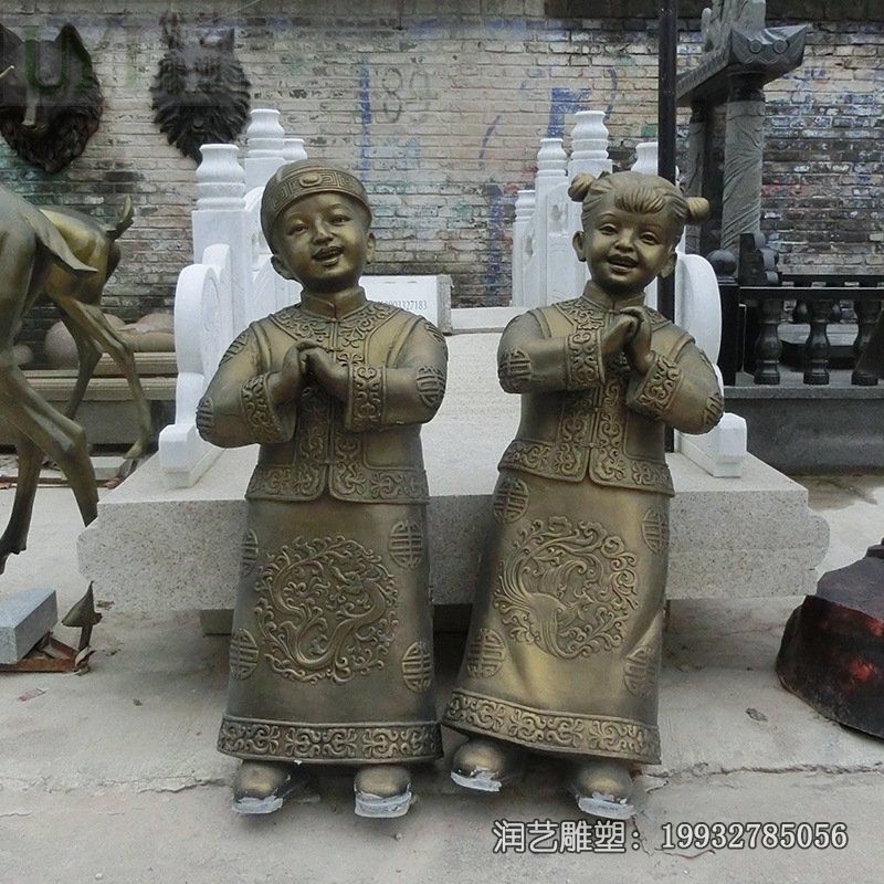 景区铜雕儿童雕塑 景区铜雕儿童雕塑