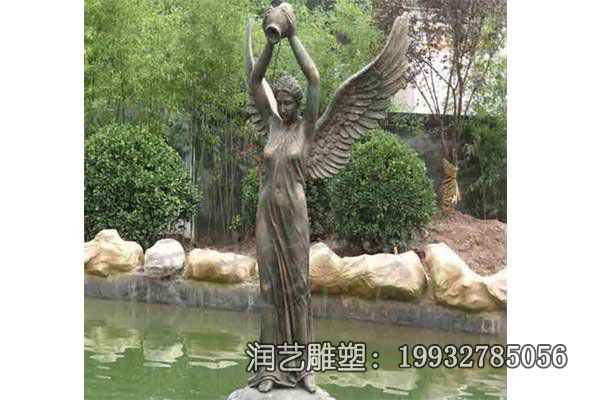 草坪铜雕天使雕塑 草坪铜雕天使雕塑