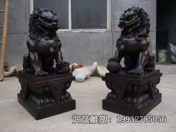 公园铜雕狮子雕塑 公园铜雕狮子雕塑