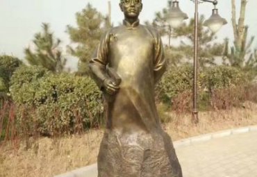 校园铜雕陶行知雕塑