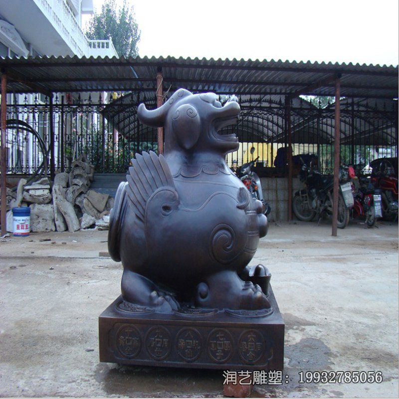 公司铜雕貔貅雕塑 公司铜雕貔貅雕塑
