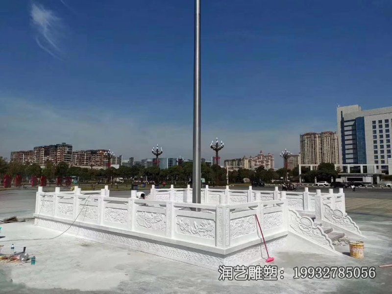 公司石雕升旗台雕塑 公司石雕升旗台雕塑