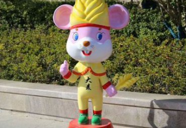 城市玻璃钢鼠雕塑