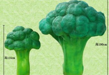 广场玻璃钢西兰花雕塑