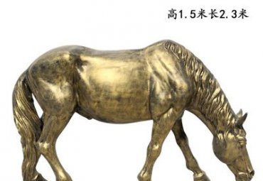 小区铜雕马动物雕塑