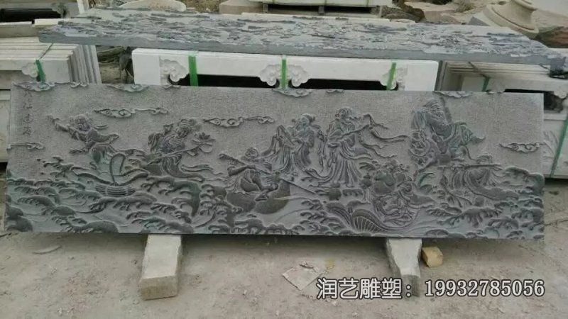 景区石雕八仙过海雕塑 景区石雕八仙过海雕塑