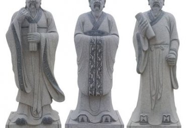 学校石雕范蠡雕塑