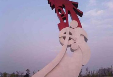 学校不锈钢龙雕塑