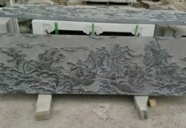景区石雕八仙过海雕塑