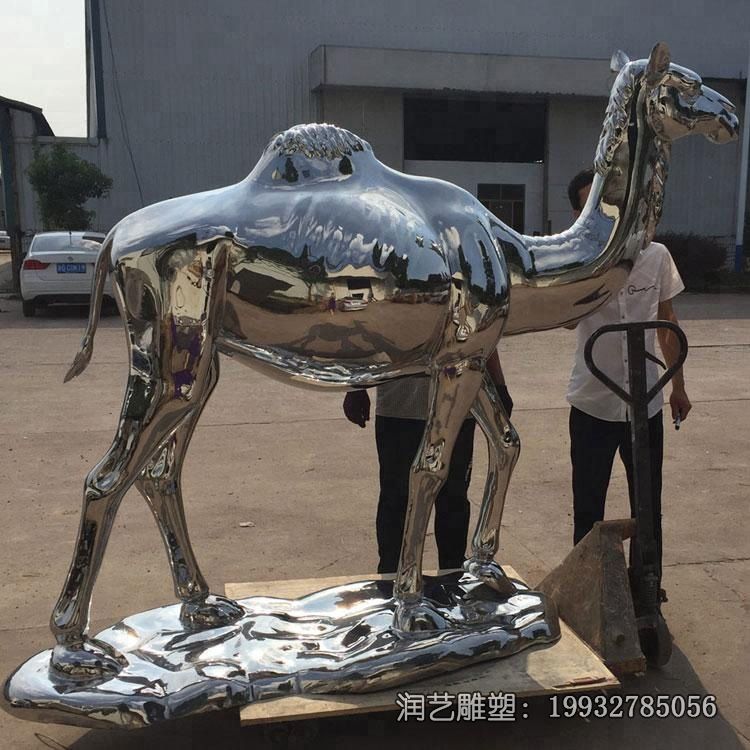 医院不锈钢骆驼雕塑 医院不锈钢骆驼雕塑