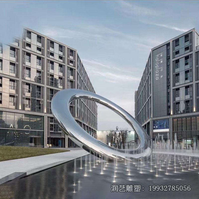 医院不锈钢月亮雕塑 医院不锈钢月亮雕塑