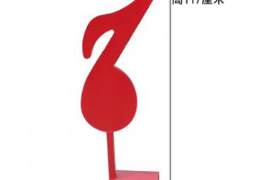商场不锈钢音符雕塑