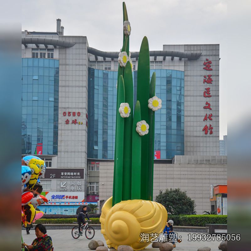公园不锈钢紫荆花雕塑 公园不锈钢紫荆花雕塑
