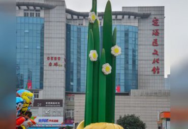 公园不锈钢紫荆花雕塑