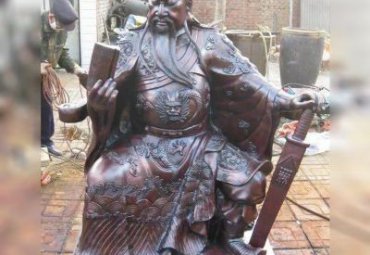 园林铜雕关公雕塑