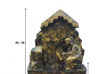 城市铜雕典故人物雕塑
