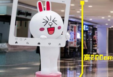 城市玻璃钢可妮兔雕塑