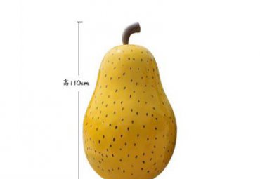 公园玻璃钢梨雕塑