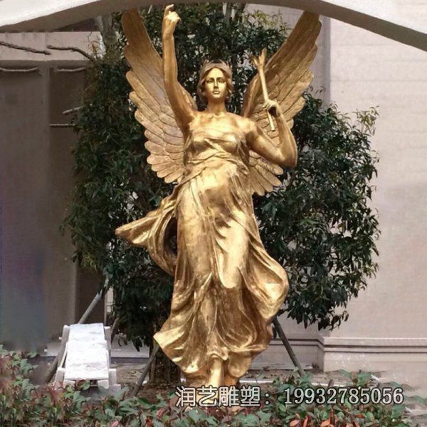 街道铜雕天使雕塑 街道铜雕天使雕塑