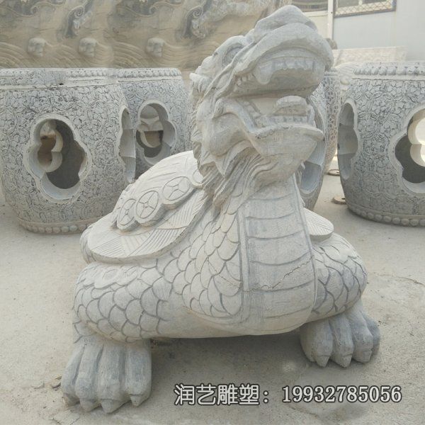 校园石雕龙龟雕塑 校园石雕龙龟雕塑