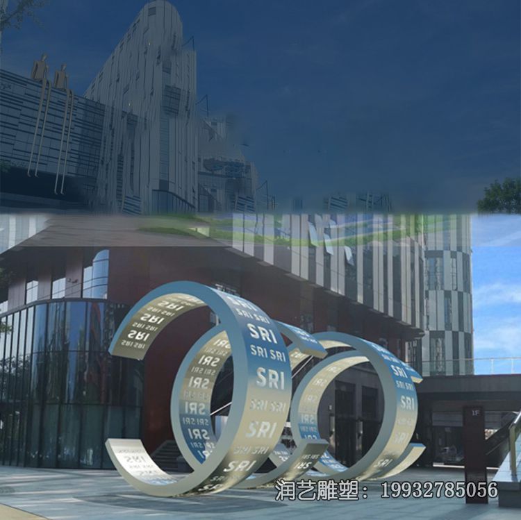 广场不锈钢抽象景观雕塑 广场不锈钢抽象景观雕塑