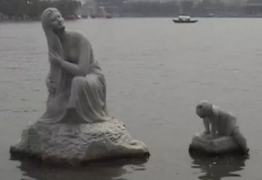 商场石雕母子雕塑