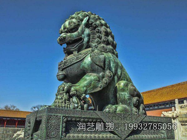 小区铜雕狮子雕塑 小区铜雕狮子雕塑