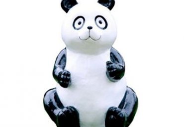 游乐场玻璃钢熊猫雕塑