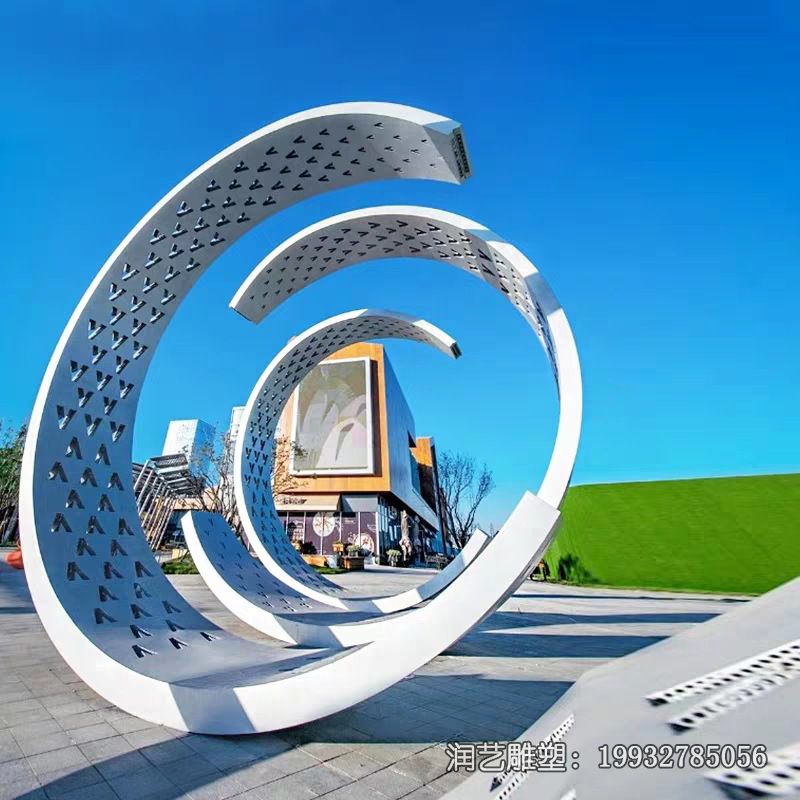 商场不锈钢抽象景观雕塑 商场不锈钢抽象景观雕塑