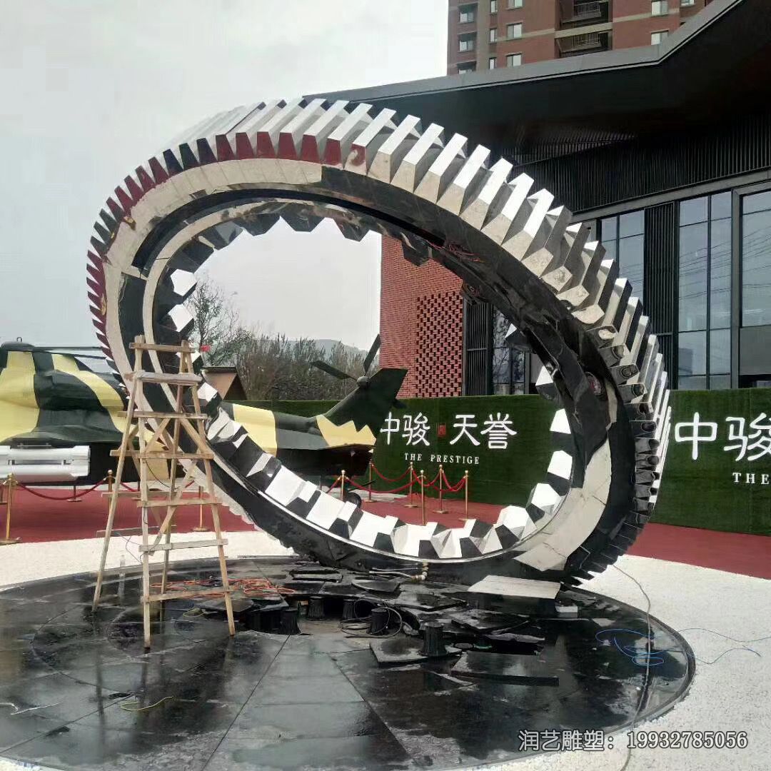 企业不锈钢齿轮雕塑 企业不锈钢齿轮雕塑