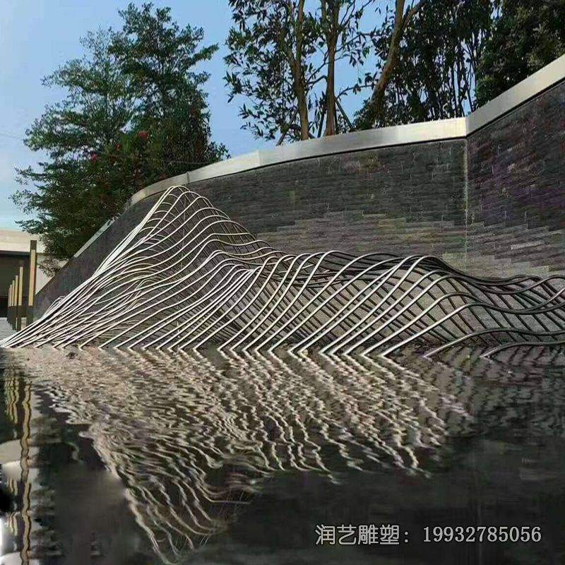 游乐场不锈钢假山雕塑 游乐场不锈钢假山雕塑
