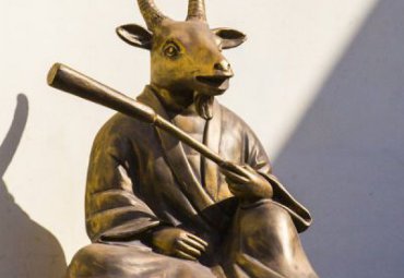 城市铜雕羊动物雕塑