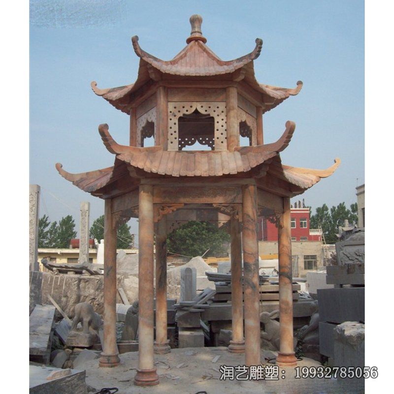 公司石雕凉亭雕塑 公司石雕凉亭雕塑