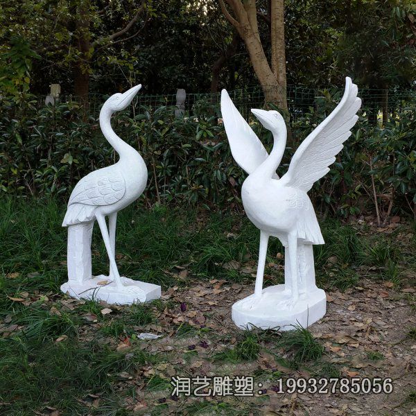 学校石雕仙鹤雕塑 学校石雕仙鹤雕塑