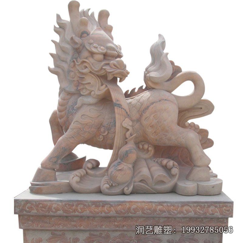 景区石雕麒麟雕塑 景区石雕麒麟雕塑