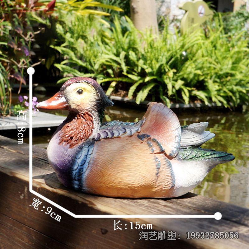 学校玻璃钢鸳鸯雕塑 学校玻璃钢鸳鸯雕塑