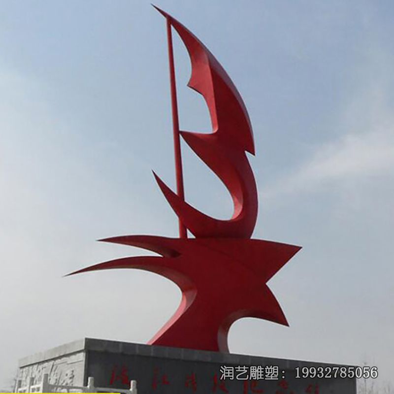 游乐场不锈钢船雕塑 游乐场不锈钢船雕塑