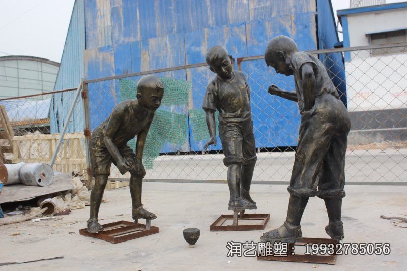 园林铜雕儿童雕塑 园林铜雕儿童雕塑