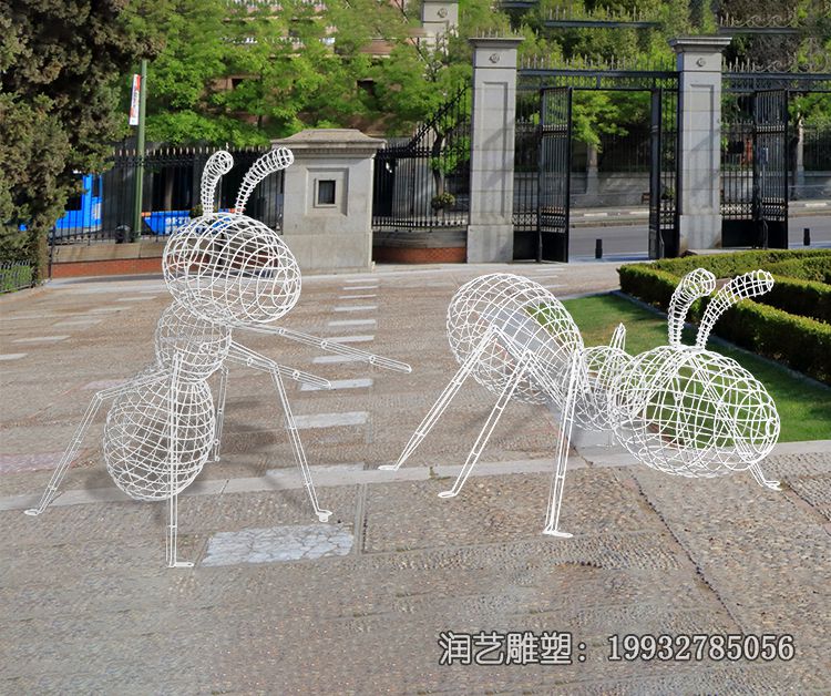 小区不锈钢蚂蚁雕塑 小区不锈钢蚂蚁雕塑