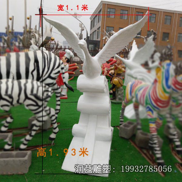 商场玻璃钢天鹅雕塑 商场玻璃钢天鹅雕塑