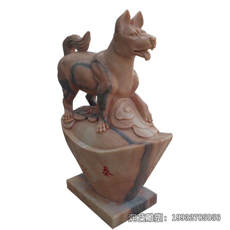 商场石雕狗动物雕塑 商场石雕狗动物雕塑