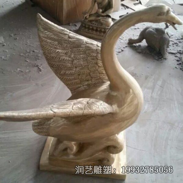 园林铜雕天鹅雕塑 园林铜雕天鹅雕塑