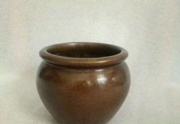 商场铜雕水缸雕塑