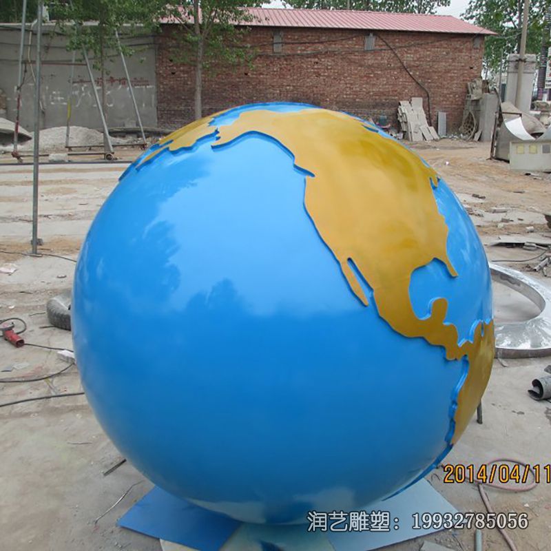 景区不锈钢地球雕塑 景区不锈钢地球雕塑