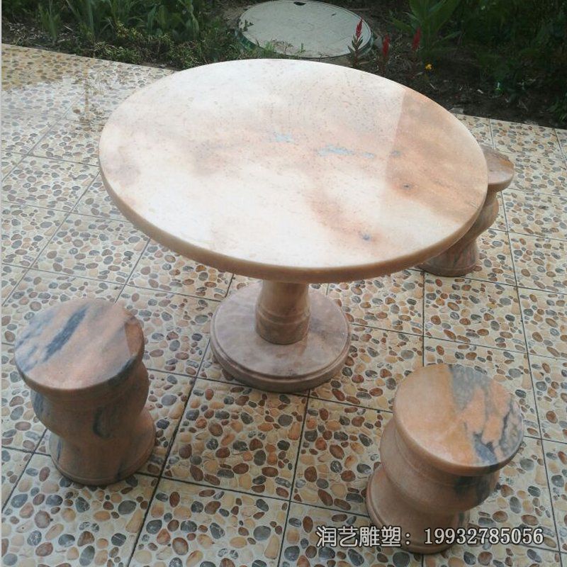 游乐场石雕桌凳雕塑 游乐场石雕桌凳雕塑
