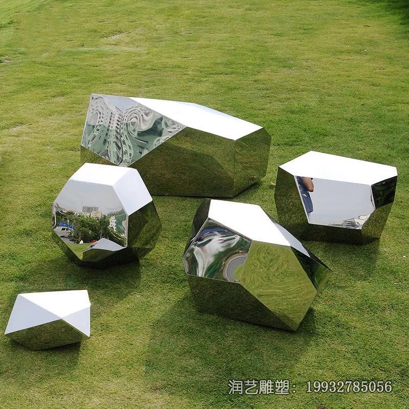 企业不锈钢景观石雕塑 企业不锈钢景观石雕塑