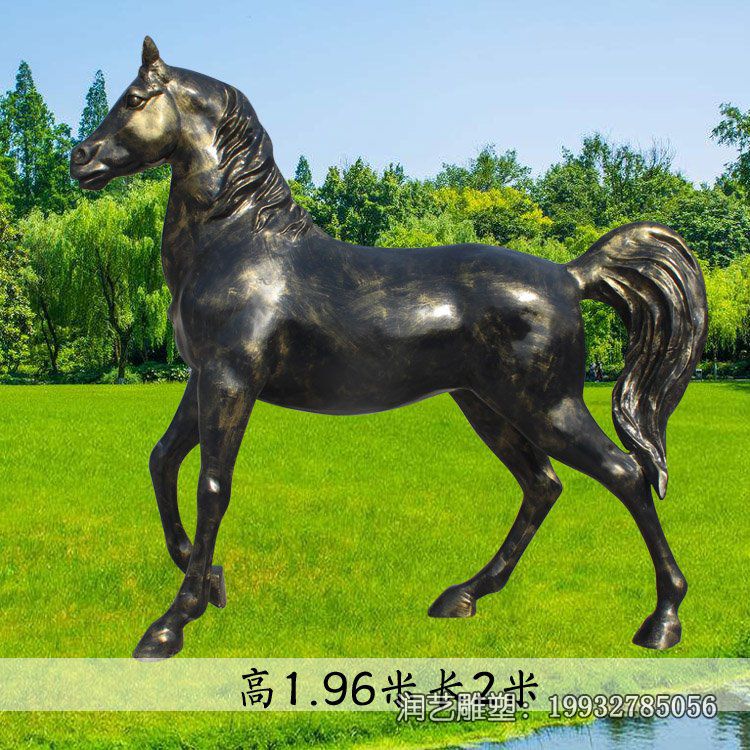 企业铜雕马动物雕塑 企业铜雕马动物雕塑