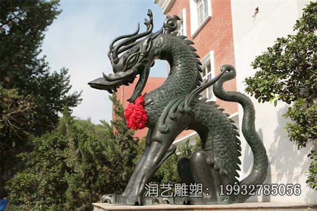 小区铜雕龙动物雕塑 小区铜雕龙动物雕塑